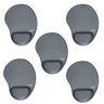 Kit 5x Mouse Pad com Apoio Ergonômico Cinza Reflex - 1