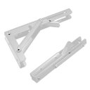 Ver imagem 5 de Suporte Mão Francesa Retrátil Branco Reforçada 35cm Dobrável