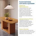 Ver imagem 6 de Mesa de Jantar Retangular 180x90cm 100% MDF Jambu CabeCasa MadeiraOriginals Marrom/Cinamomo