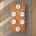 Ver imagem 2 de Mesa de Jantar Retangular 180x90cm 100% MDF Jambu CabeCasa MadeiraOriginals Marrom/Cinamomo