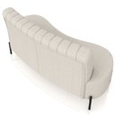 Ver imagem 7 de Sofá Chaise 2 Lugares Sala Living 135cm Pés Industrial Cayman K01 Bouclê Bege - Lyam Decor