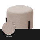 Ver imagem 7 de Puff Luxor Decorativo Pés de Ferro Banqueta Moderna Sala - Marrom