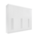 Ver imagem 1 de Guarda Roupa Casal da Vinci 6 Portas 100% Mdf Branco
