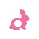 Ver imagem 1 de Porta Guardanapo Coelho Kit 4 Peças 8cmx8cm - Cria Arte Laser Rosa