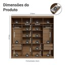 Ver imagem 4 de Guarda-roupa Closet 4 Gavetas 216cm Venus Madesa