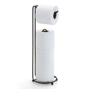 Suporte Para Papel Higiênico Para 4 Rolos Preto