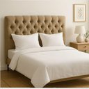 Ver imagem 2 de Cabeceira Cama Box Casal Queen Size 160cm Valentina Estofada Bege