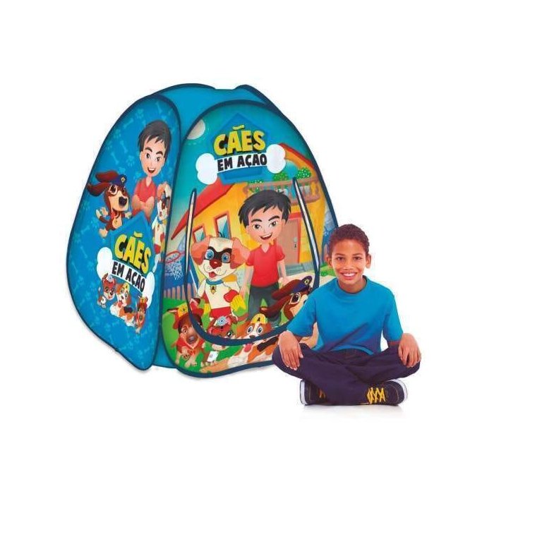 Toca Barraca Infantil Dobravel Pop Up Cães em Ação