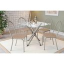 Ver imagem 1 de Mesa Cozinha Volga 90 + 4 Cad Noruega Niquel Kappesberg