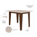 Ver imagem 3 de Mesa de Jantar Retangular 4 Lugares 120cm sem Cadeiras Kate Poliman Móveis