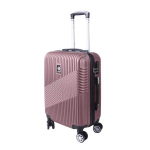 Mala Viagem Santino 7003 Rígida Abs Rodinhas 360 Pequena - Rosa