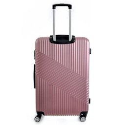 Mala Viagem Santino 7003 Rígida Abs Rodinhas 360 Tsa Média - Rosa - 3
