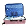 Mala Viagem Santino 7003 Rígida Abs Rodinhas 360 Tsa Grande - Rosa - 5