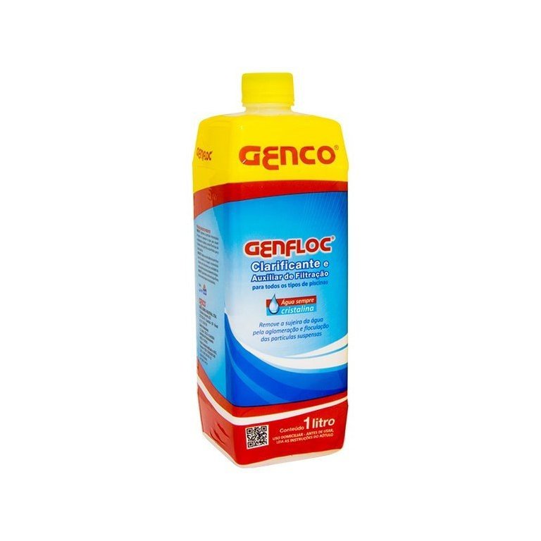 Genfloc 01 lt clarificante e auxiliar de filtração Genco