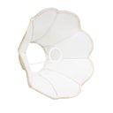 Ver imagem 5 de Cupula Clássica Luminaria de Abajur 22x10x30cm Trabalhada Estilo Paris M Tecido Algodão