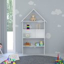 Ver imagem 3 de Estante Casinha Infantil Organizadora 4 Prateleiras Candy L03 Branco - Mpozenato
