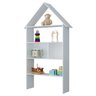 Estante Casinha Infantil Organizadora 4 Prateleiras Candy L03 Branco - Mpozenato - 1