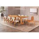 Ver imagem 1 de Sala de Jantar Moderna 8 Cadeiras - Sora - Requinte Salas