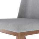 Ver imagem 2 de Conjunto de 2 Cadeiras de Madeira Maciça Estofada Kalina - Natural C/ Stone Carbono
