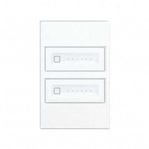 Dimmer Duplo S.Touch 0-10V 4x2 de Branco Bivolt Stella