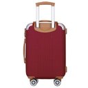 Ver imagem 3 de Mala Viagem Santino B182 Rígida Abs Rodinhas 360 Tsa Média - Vermelho escuro