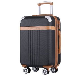 Mala Viagem Santino B182 Rígida Abs Rodinhas 360 Tsa Grande - Preto