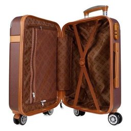 Mala Viagem Santino B182 Rígida Abs Rodinhas 360 Tsa Grande - Marrom - 5