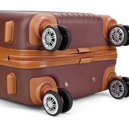 Mala Viagem Santino B182 Rígida Abs Rodinhas 360 Tsa Grande - Marrom - 4