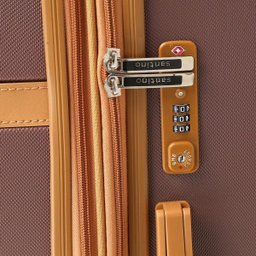 Mala Viagem Santino B182 Rígida Abs Rodinhas 360 Tsa Grande - Marrom - 3