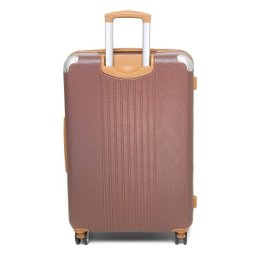 Mala Viagem Santino B182 Rígida Abs Rodinhas 360 Tsa Grande - Marrom - 6