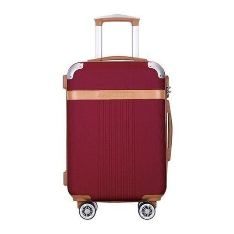 Mala Viagem Santino B182 Rígida Abs Rodinhas 360 Tsa Grande - Vermelho escuro