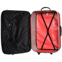 KIT CONJUNTO JOGO 2 MALAS VIAGEM VILLAGE - GRANDE E PEQUENA - Vermelho - 2