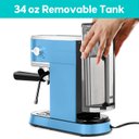 Ver imagem 5 de Casabrews Máquina de Espresso 20 Bar com Vaporizador de Leite (azul Bebê)