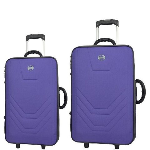 KIT CONJUNTO JOGO 2 MALAS VIAGEM VILLAGE - GRANDE E PEQUENA - Violeta escuro