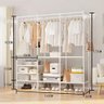 Guarda Roupa Branco Closet Desmontável Arara Organizadora 3 Colunas - 2