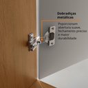 Ver imagem 6 de Armário de Cozinha Completo Luísa 100% MDF 5 Peças 13 Portas 3 Gavetas 260cm Moderna Mobília