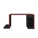 Ver imagem 4 de Mesa Gamer Escrivaninha DRX 3000 1 Gaveta 172cm Espresso Móveis Preto Tx E Vermelho Tx
