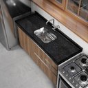 Ver imagem 2 de Pia de Cozinha Mármore Sintético 160x55cm com Cuba Aço Inox Multimóveis CR20475 