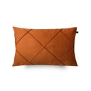 Ver imagem 1 de Capa de Almofada Retangular Drapeada Suede Cobre