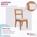 Ver imagem 5 de Kit 6 Cadeiras Bella de Jantar Cozinha em Tecido Boucle
