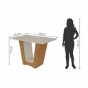 Ver imagem 4 de Conjunto Mesa Com Tampo 4 Cadeiras Rinzai Apogeu Móveis Lopas