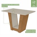 Ver mais imagens de Conjunto Mesa Com Tampo 4 Cadeiras Rinzai Apogeu Móveis Lopas