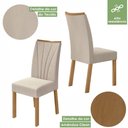 Ver imagem 5 de Conjunto Mesa Com Tampo 4 Cadeiras Rinzai Apogeu Móveis Lopas