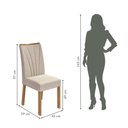 Ver imagem 3 de Conjunto Mesa Com Tampo 4 Cadeiras Rinzai Apogeu Móveis Lopas