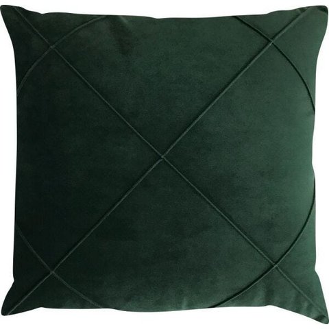 Capa de Almofada Drapeada Veludo Verde