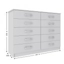 Ver imagem 4 de Cômoda 10 Gavetas Austin