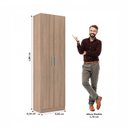 Ver imagem 2 de Armário Multiuso 2 Portas e 4 Prateleiras Milão 