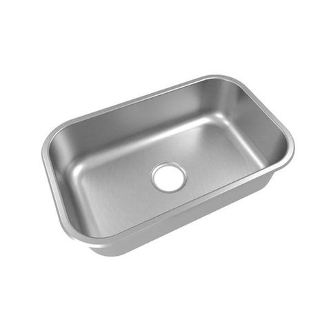 Cuba Simples para Cozinha Extra 56X33cm Rebordeada Inox Escovado - Mekal 01018616