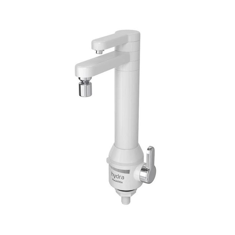 Torneira Elétrica Hydra Puravitta com Purificador de Bancada Branca 127V