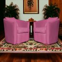 Ver mais imagens de Kit 02 Poltrona Decorativa Recepção Escritório Veludo Alana Cor:pink